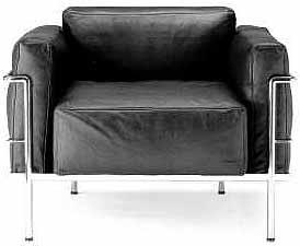 Sessel LC Grande Comfort von Le Corbusier (Einsitzer, easy chair, armchair)