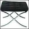 Ludwig Mies van der Rohe footstool Barcelona Hocker